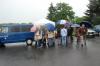 Remise des roadbook sous les 1ères goutes